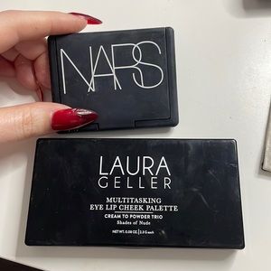 Laura Geller face palette and Nars blush